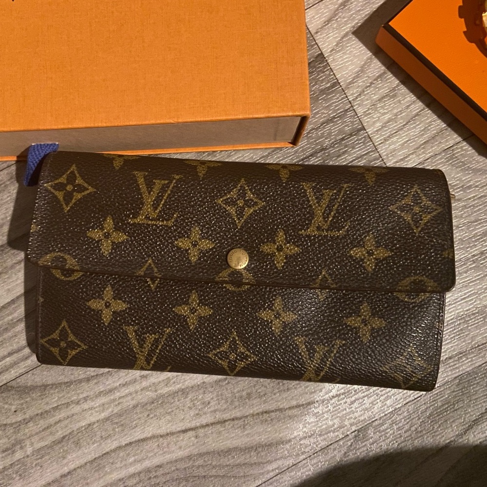 Louis Vuitton long flap wallet